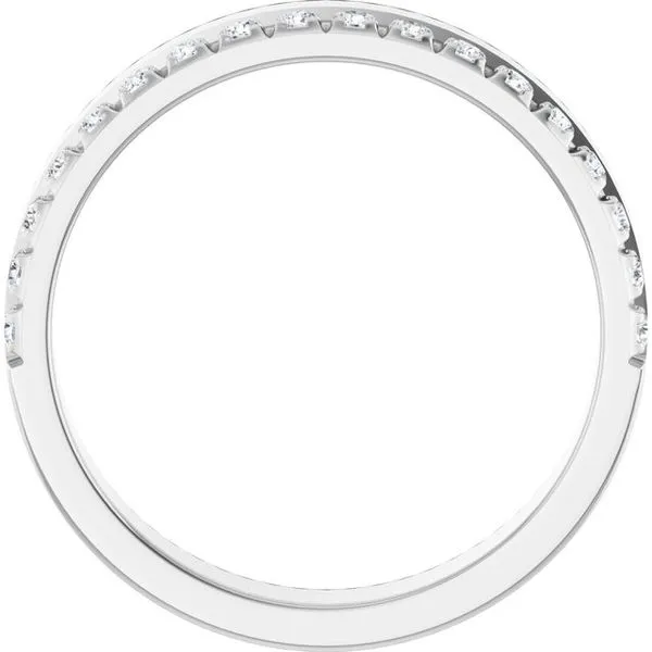 Single Sided Stepped-Edge Anniversary Band Image 2 Quantum Qarat  Phoenix, AZ