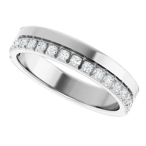 Single Sided Stepped-Edge Anniversary Band Image 5 Quantum Qarat  Phoenix, AZ