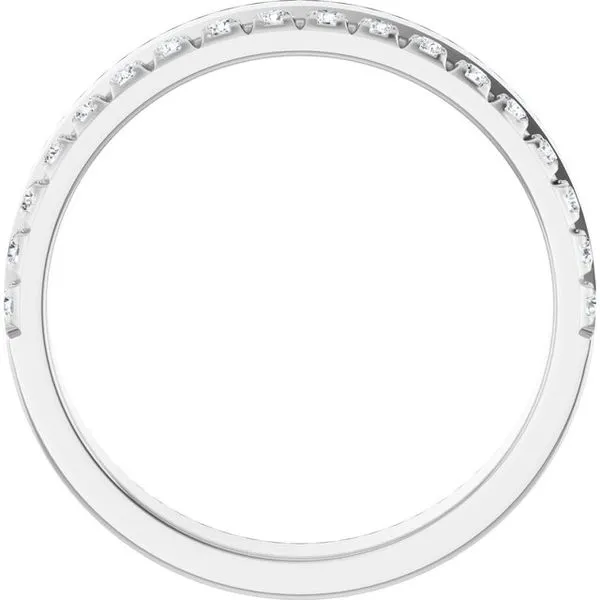 Single Sided Stepped-Edge Anniversary Band Image 2 Quantum Qarat  Phoenix, AZ