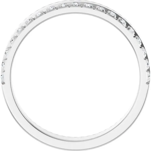 Single Sided Stepped-Edge Anniversary Band Image 2 Quantum Qarat  Phoenix, AZ