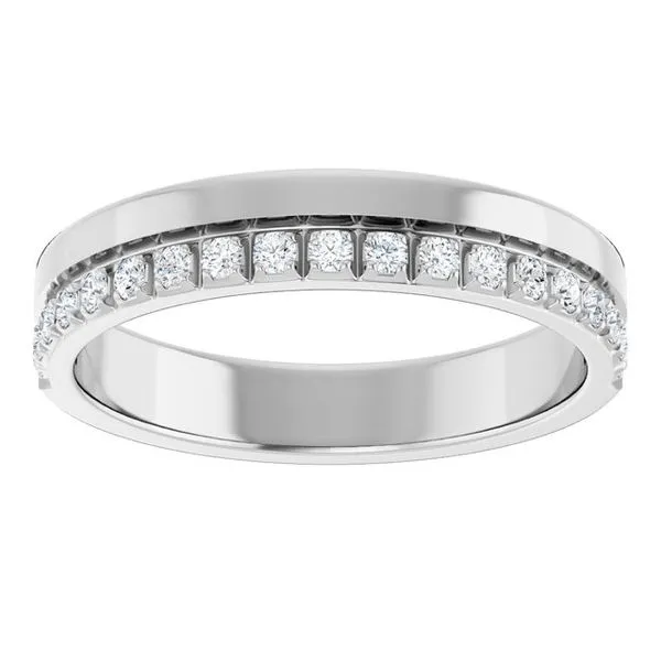 Single Sided Stepped-Edge Anniversary Band Image 3 Allain's Jewelry New Iberia, LA