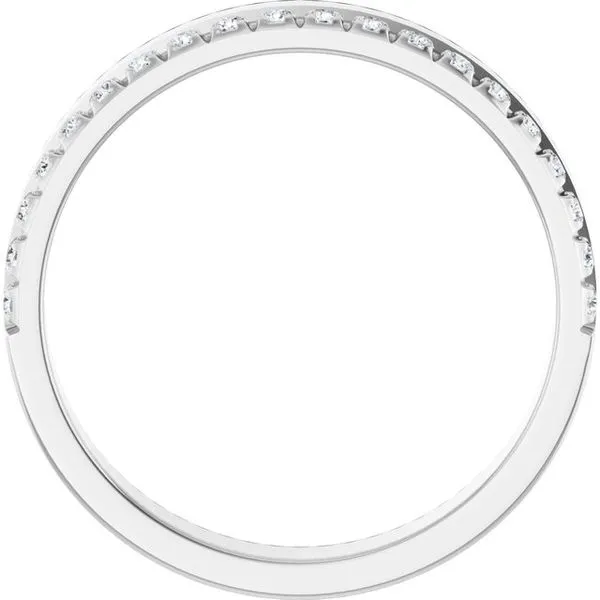 Single Sided Stepped-Edge Anniversary Band Image 2 Quantum Qarat  Phoenix, AZ