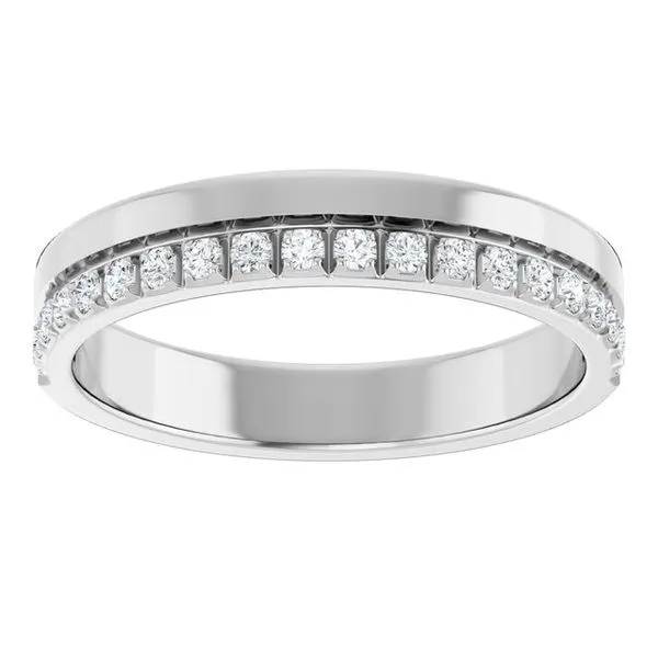 Single Sided Stepped-Edge Anniversary Band Image 3 Quantum Qarat  Phoenix, AZ