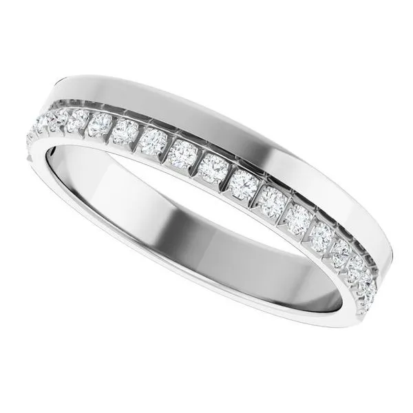 Single Sided Stepped-Edge Anniversary Band Image 5 Allain's Jewelry New Iberia, LA