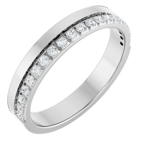 Single Sided Stepped-Edge Anniversary Band Allain's Jewelry New Iberia, LA