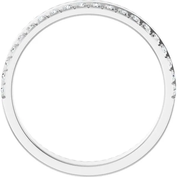 Single Sided Stepped-Edge Anniversary Band Image 2 Quantum Qarat  Phoenix, AZ