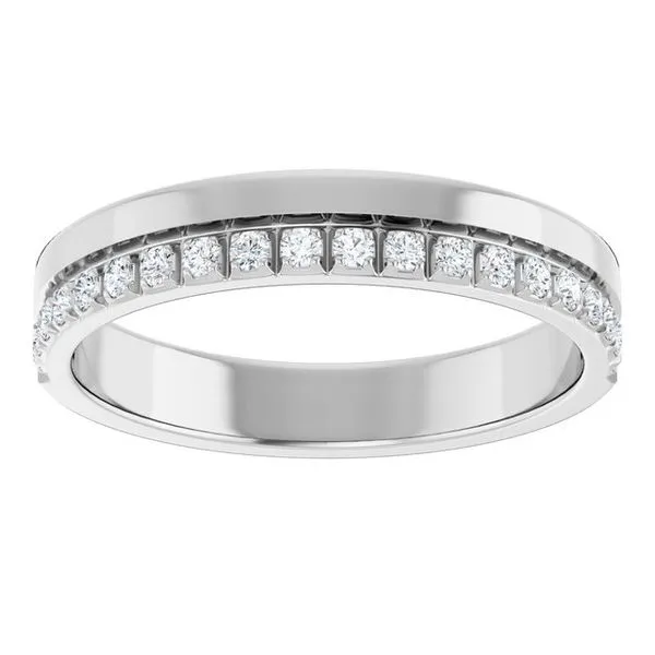 Single Sided Stepped-Edge Anniversary Band Image 3 Quantum Qarat  Phoenix, AZ