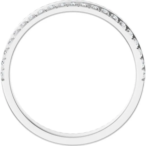 Single Sided Stepped-Edge Anniversary Band Image 2 Allain's Jewelry New Iberia, LA