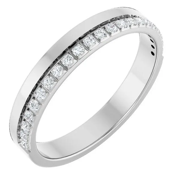 Single Sided Stepped-Edge Anniversary Band Allain's Jewelry New Iberia, LA