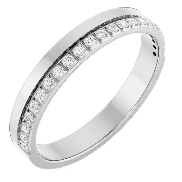 Single Sided Stepped-Edge Anniversary Band Allain's Jewelry New Iberia, LA