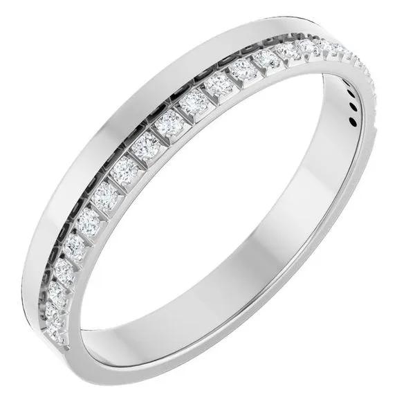 Single Sided Stepped-Edge Anniversary Band Allain's Jewelry New Iberia, LA