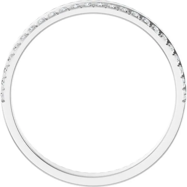 Single Sided Stepped-Edge Anniversary Band Image 2 Allain's Jewelry New Iberia, LA