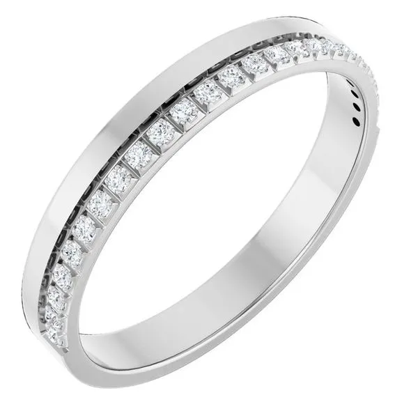 Single Sided Stepped-Edge Anniversary Band Allain's Jewelry New Iberia, LA