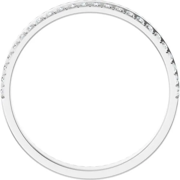 Single Sided Stepped-Edge Anniversary Band Image 2 Allain's Jewelry New Iberia, LA