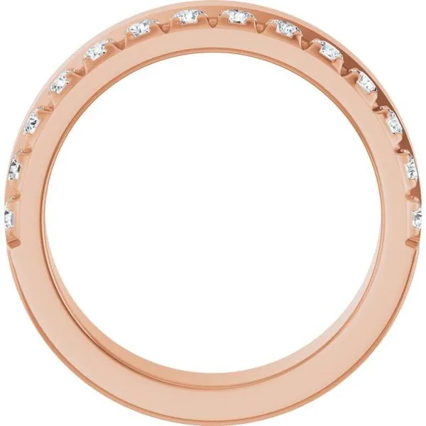 Single Sided Stepped-Edge Anniversary Band Image 2 Allain's Jewelry New Iberia, LA