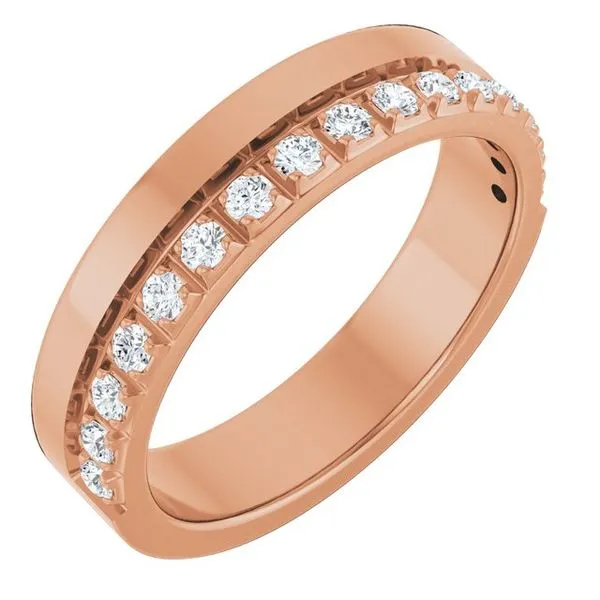 Single Sided Stepped-Edge Anniversary Band Allain's Jewelry New Iberia, LA