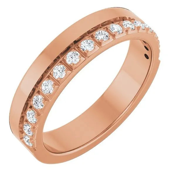 Single Sided Stepped-Edge Anniversary Band Allain's Jewelry New Iberia, LA