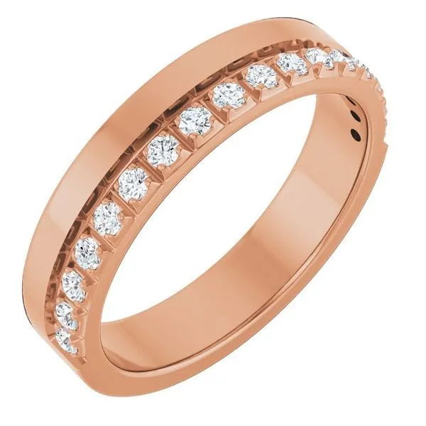 Single Sided Stepped-Edge Anniversary Band Allain's Jewelry New Iberia, LA