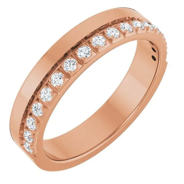 Single Sided Stepped-Edge Anniversary Band Allain's Jewelry New Iberia, LA