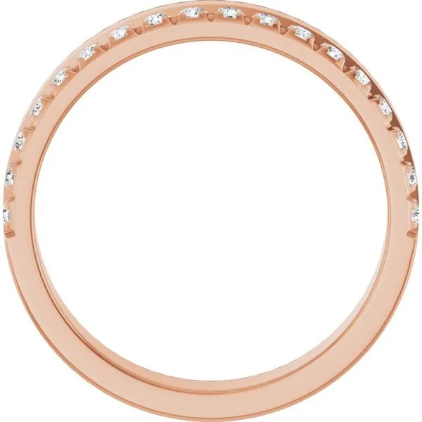 Single Sided Stepped-Edge Anniversary Band Image 2 Allain's Jewelry New Iberia, LA