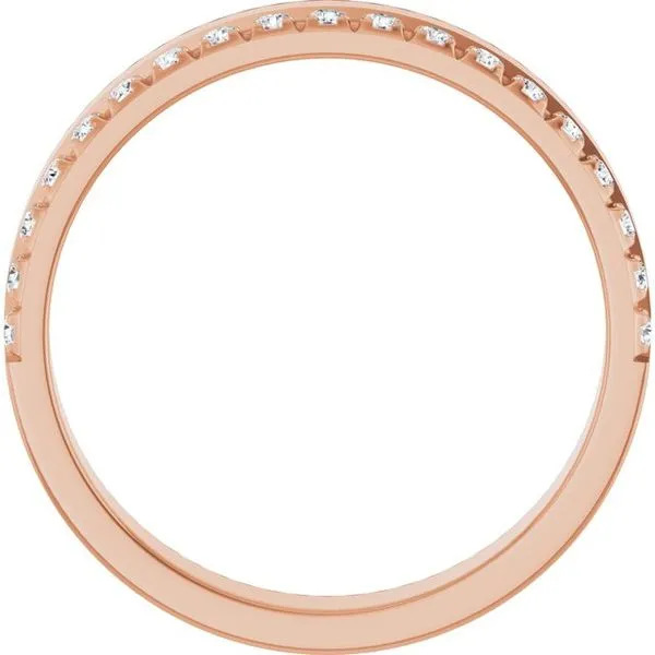 Single Sided Stepped-Edge Anniversary Band Image 2 Allain's Jewelry New Iberia, LA