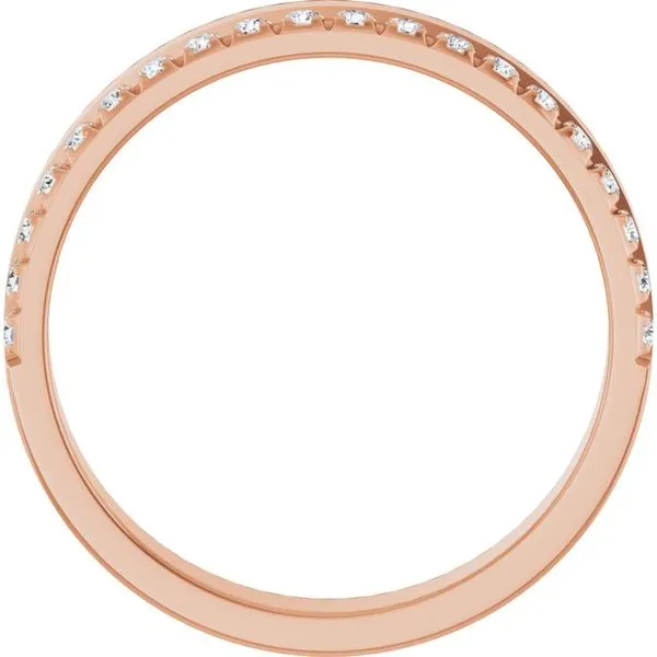 Single Sided Stepped-Edge Anniversary Band Image 2 Allain's Jewelry New Iberia, LA