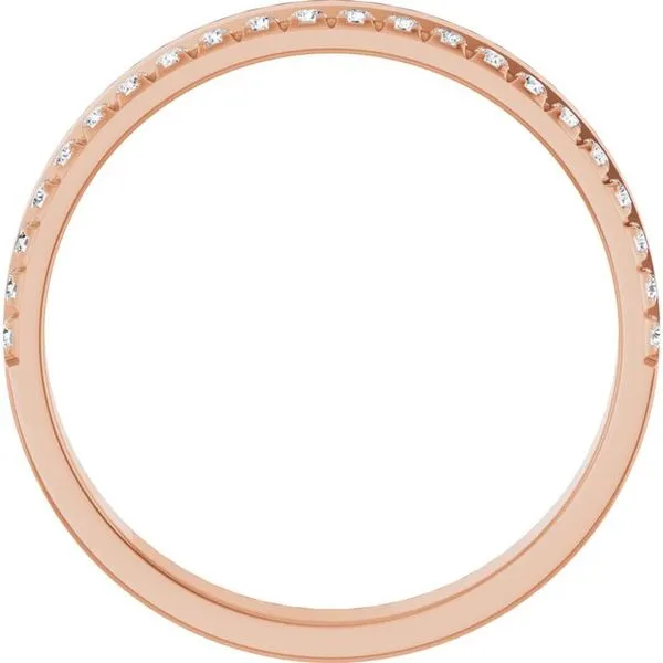 Single Sided Stepped-Edge Anniversary Band Image 2 Allain's Jewelry New Iberia, LA