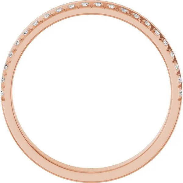 Single Sided Stepped-Edge Anniversary Band Image 2 Allain's Jewelry New Iberia, LA