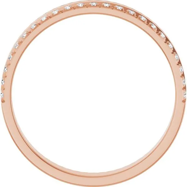 Single Sided Stepped-Edge Anniversary Band Image 2 Allain's Jewelry New Iberia, LA