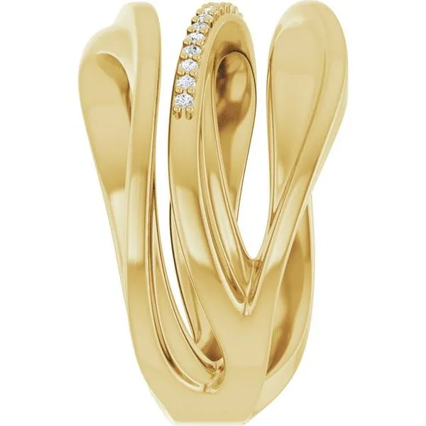 Accented Freeform Ring Image 5 Gysbers Jewelry Waupun, WI