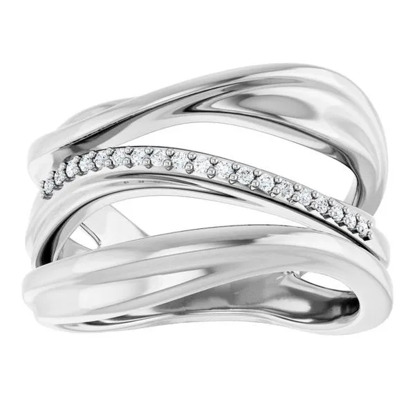 Accented Freeform Ring Image 4 Clater Jewelers Louisville, KY