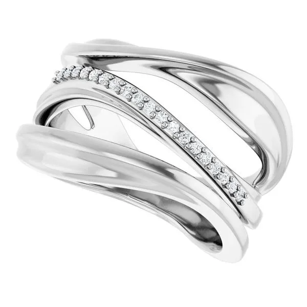 Accented Freeform Ring Image 3 Clater Jewelers Louisville, KY