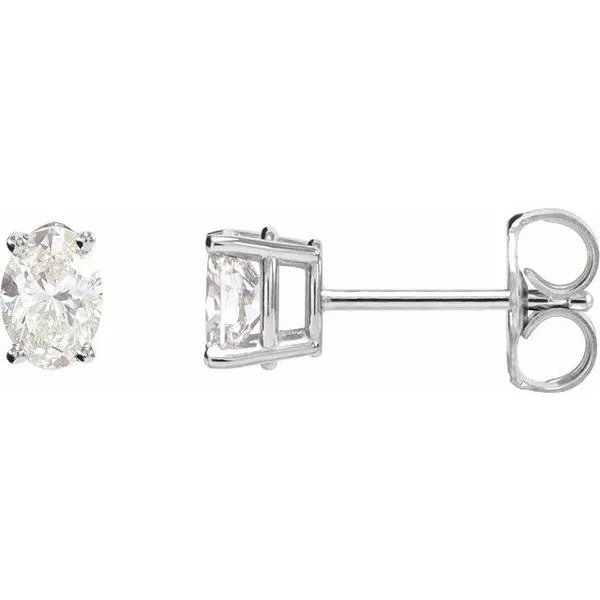 Oval 4-Prong Lightweight Stud Earrings Arnold's Jewelry and Gifts Logansport, IN
