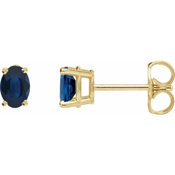 Oval 4-Prong Lightweight Stud Earrings James Wolf Jewelers Mason, OH