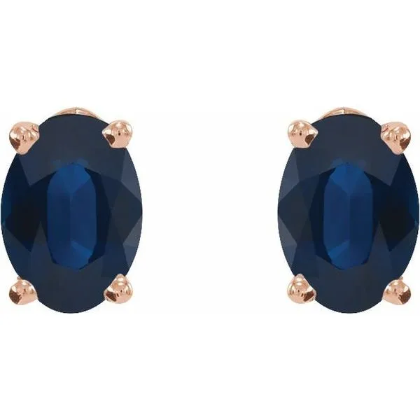 Oval 4-Prong Lightweight Stud Earrings Image 2 Rasmussen Jewelers Spanish Fork, UT
