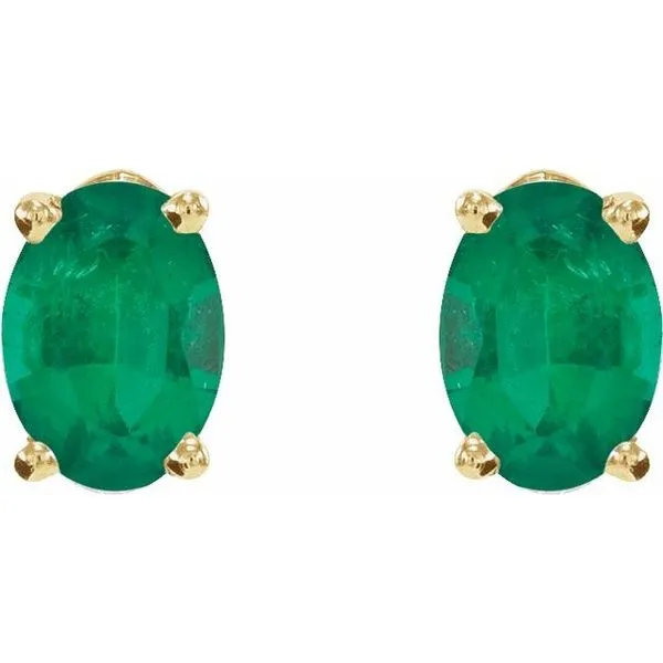 Oval 4-Prong Lightweight Stud Earrings Image 2 Rasmussen Jewelers Spanish Fork, UT