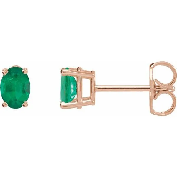 Oval 4-Prong Lightweight Stud Earrings Bauble Patch Jewelers Comstock Park, MI
