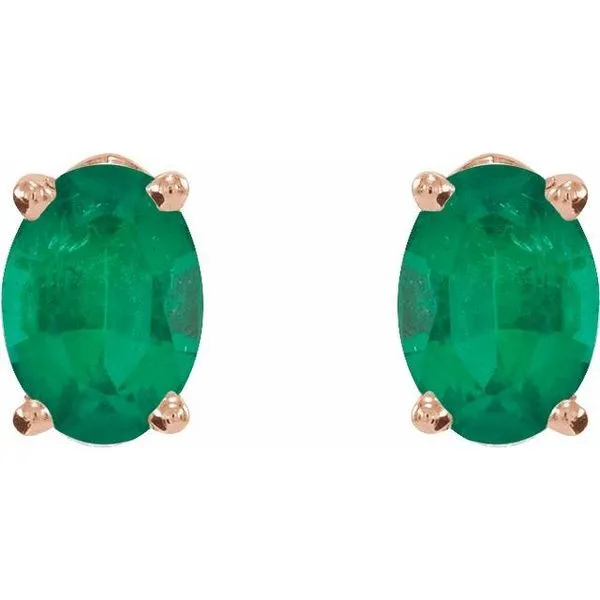 Oval 4-Prong Lightweight Stud Earrings Image 2 J. Meredith Jewelers Delafield, WI