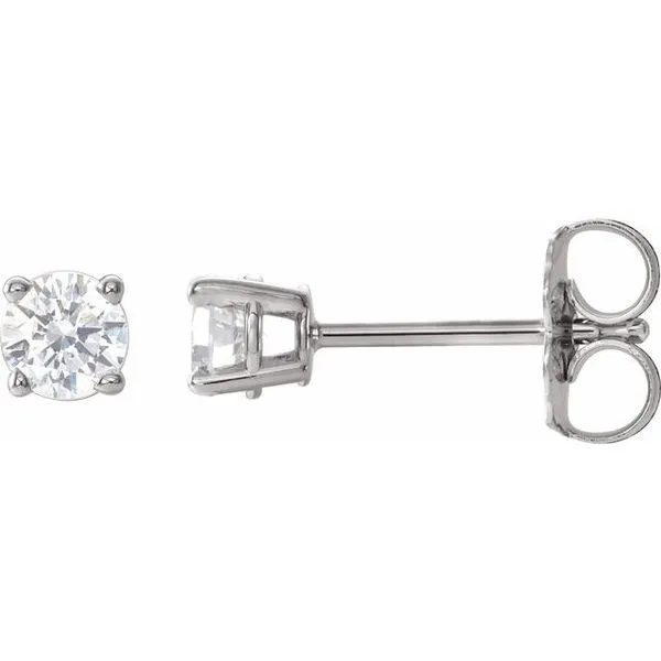 Round 4-Prong Lightweight Stud Earrings Hopman Jewelers Elkhart, IN