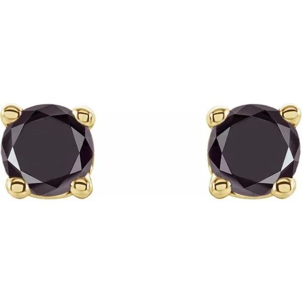 Round 4-Prong Lightweight Stud Earrings Image 2 Hopman Jewelers Elkhart, IN