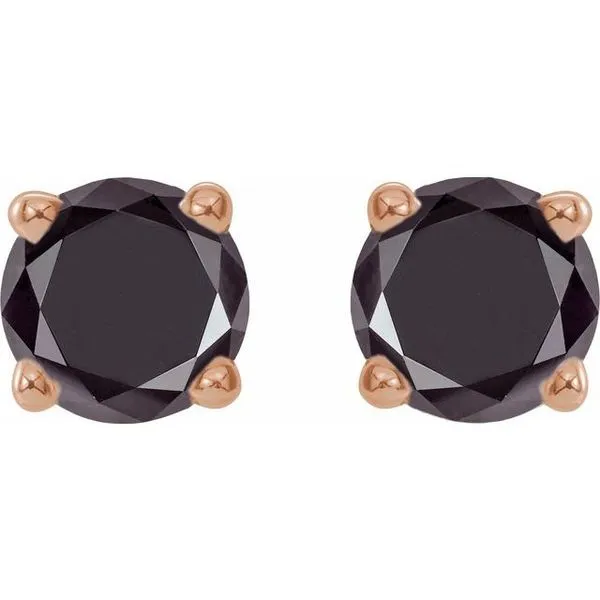 Round 4-Prong Lightweight Stud Earrings Image 2 Leslie E. Sandler Fine Jewelry and Gemstones rockville , MD