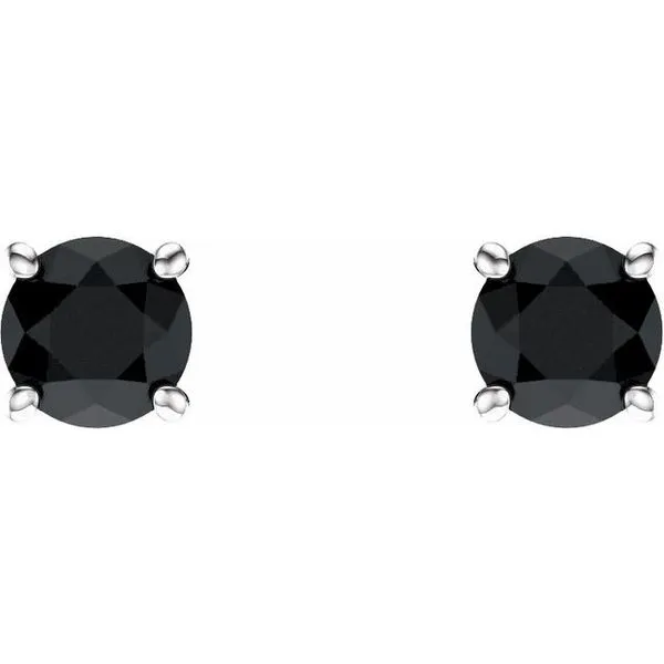 Round 4-Prong Lightweight Stud Earrings Image 2 Blue Heron Jewelry Company Poulsbo, WA