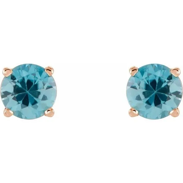 Round 4-Prong Lightweight Stud Earrings Image 2 Rebel Diamonds New Hampton, IA