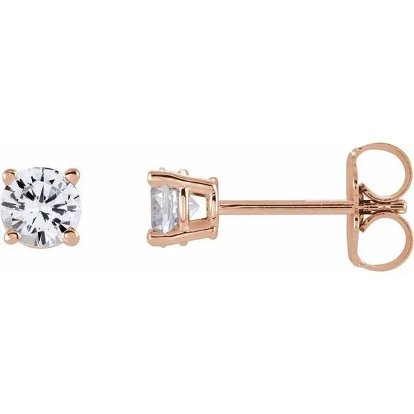 Round 4-Prong Lightweight Stud Earrings Rebel Diamonds New Hampton, IA