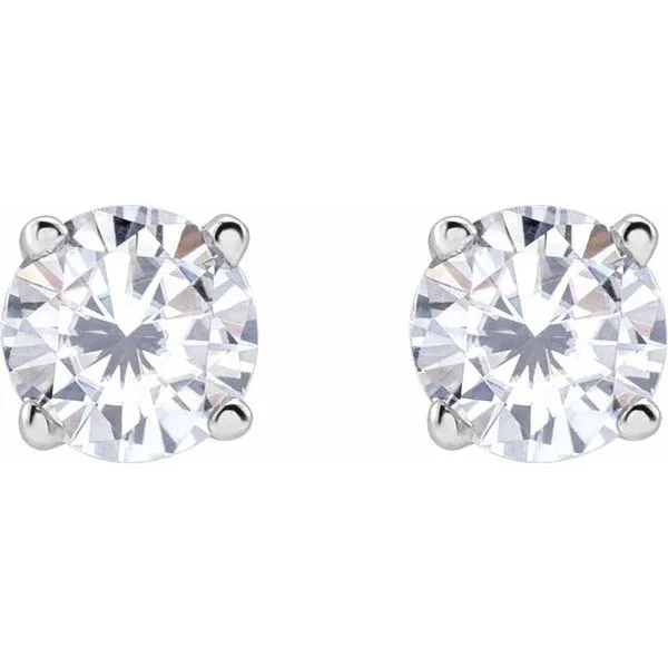 Round 4-Prong Lightweight Stud Earrings Image 2 Rebel Diamonds New Hampton, IA