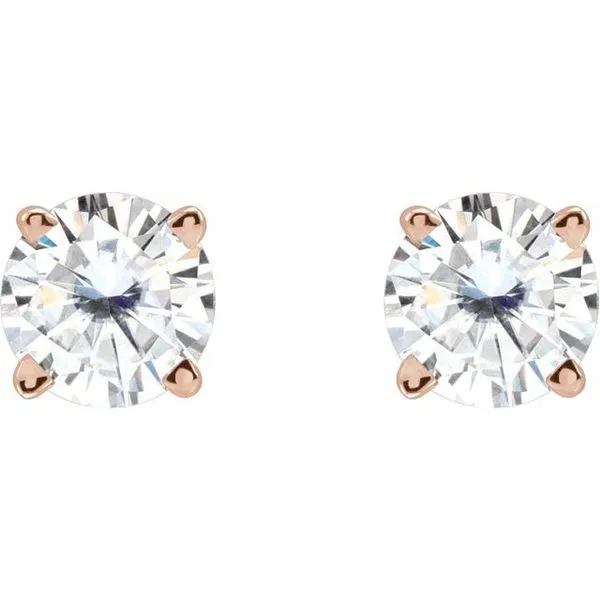 Round 4-Prong Lightweight Stud Earrings Image 2 Rebel Diamonds New Hampton, IA