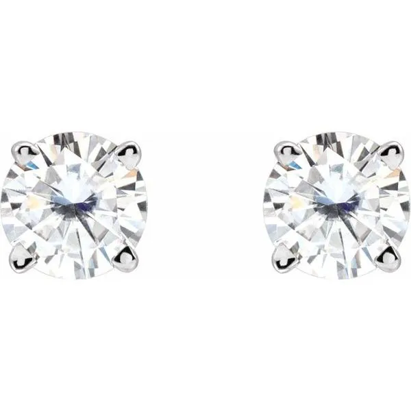Round 4-Prong Lightweight Stud Earrings Image 2 Rebel Diamonds New Hampton, IA