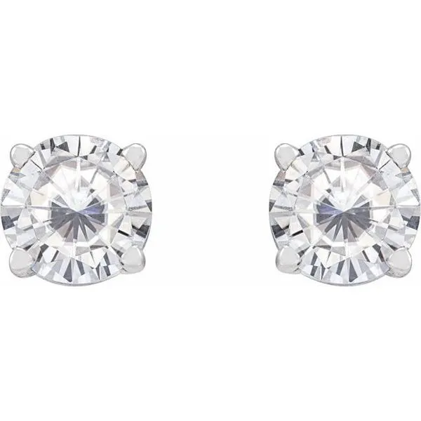Round 4-Prong Lightweight Stud Earrings Image 2 Rebel Diamonds New Hampton, IA