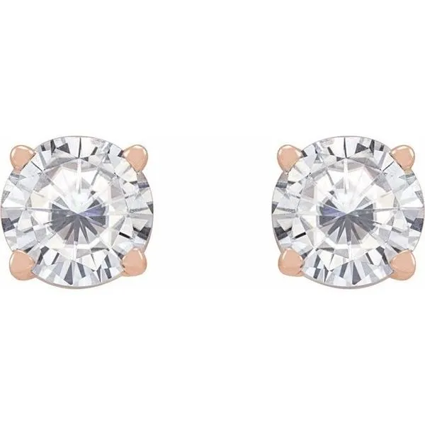 Round 4-Prong Lightweight Stud Earrings Image 2 Rebel Diamonds New Hampton, IA