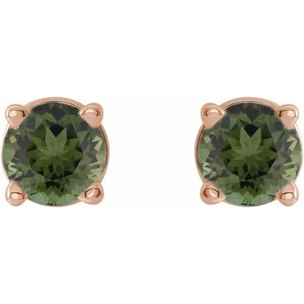 Round 4-Prong Lightweight Stud Earrings Image 2 Hopman Jewelers Elkhart, IN